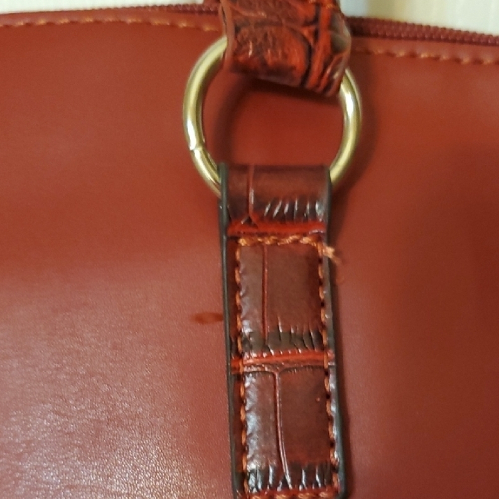 Tote Bag Chic Maroon  Crocodile-Patterned   13 X 17 - Picture 3 of 12